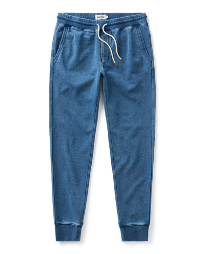 The Sunset Pant in Washed Indigo Terry