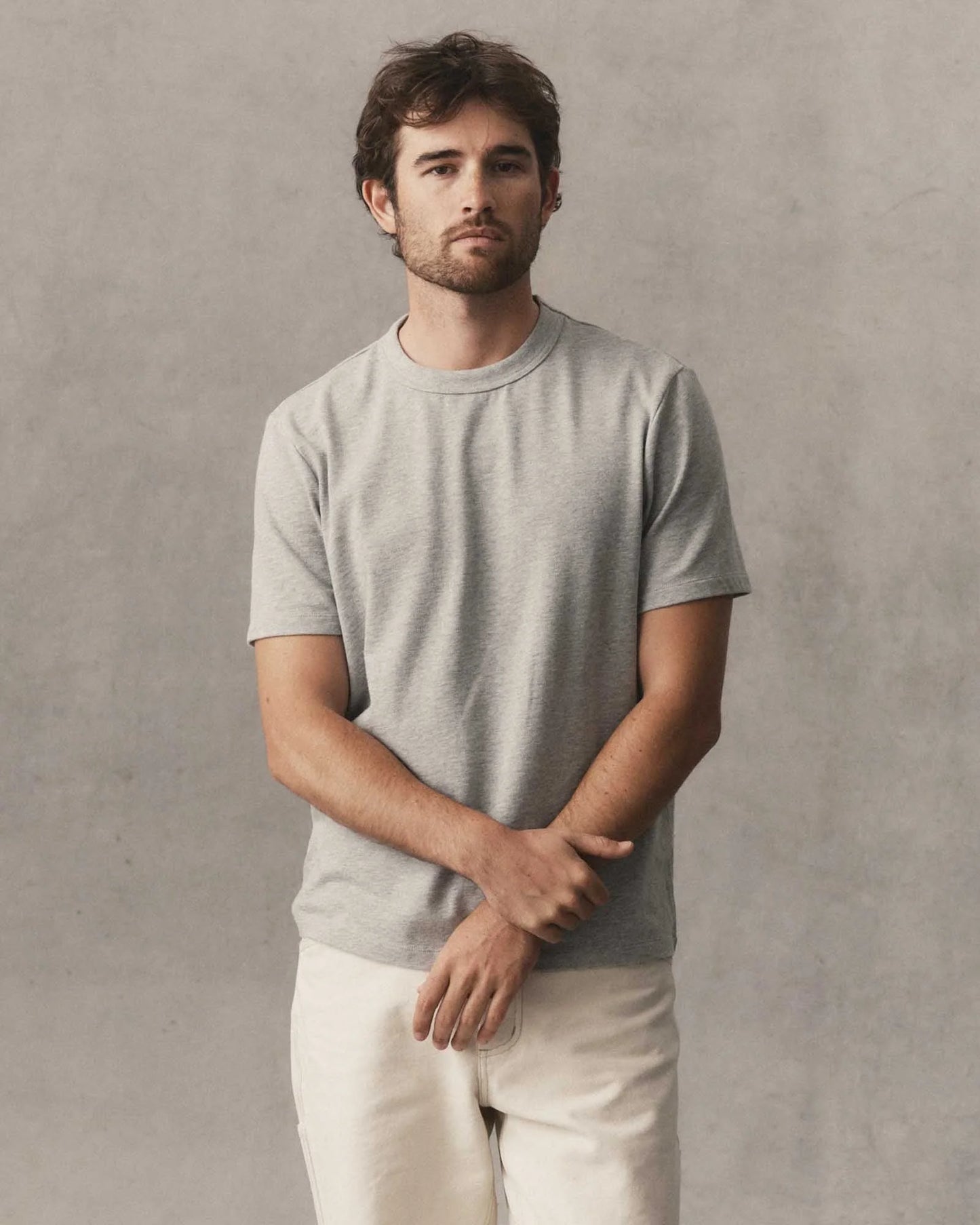 The Organic Cotton Shop Tee in Heather Grey