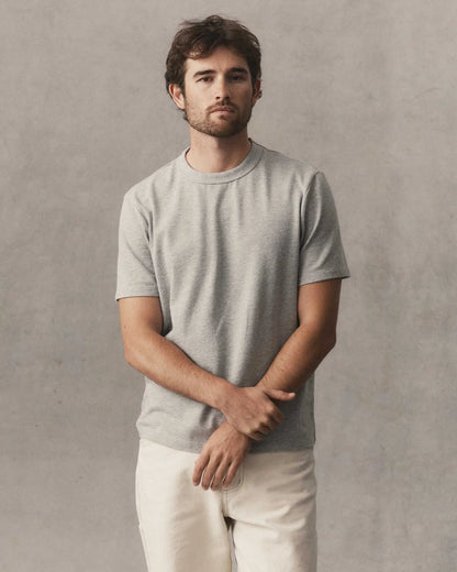 The Organic Cotton Shop Tee in Heather Grey