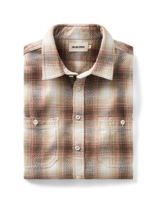 The Utility Shirt in Seaside Check Sashiko