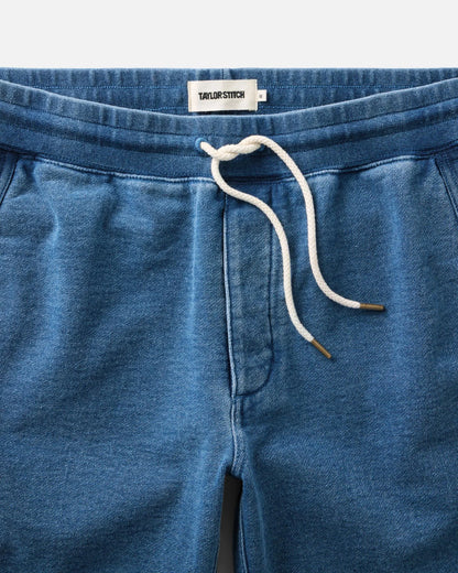 The Sunset Pant in Washed Indigo Terry