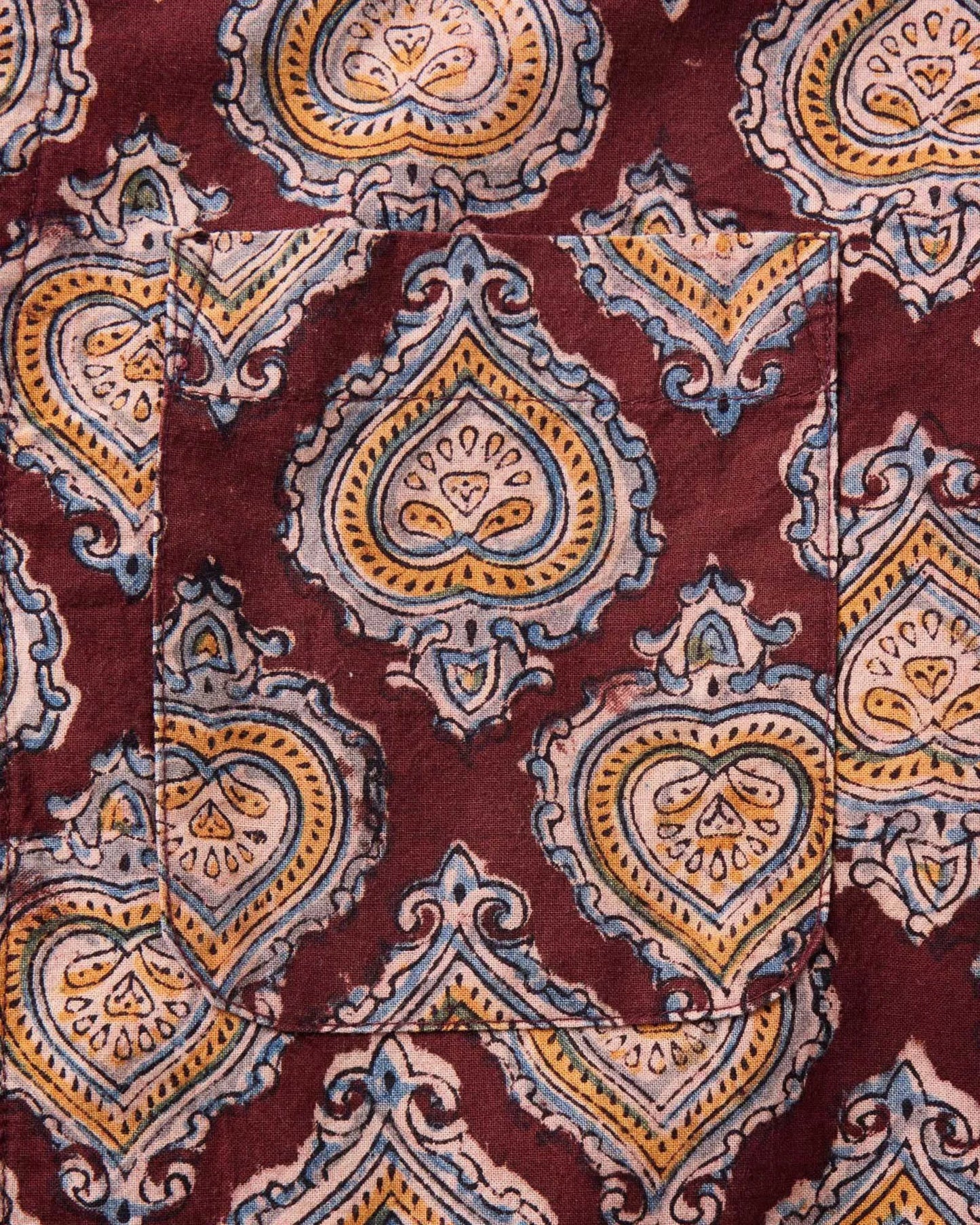The Hawthorne Shirt in Sangria Block Print