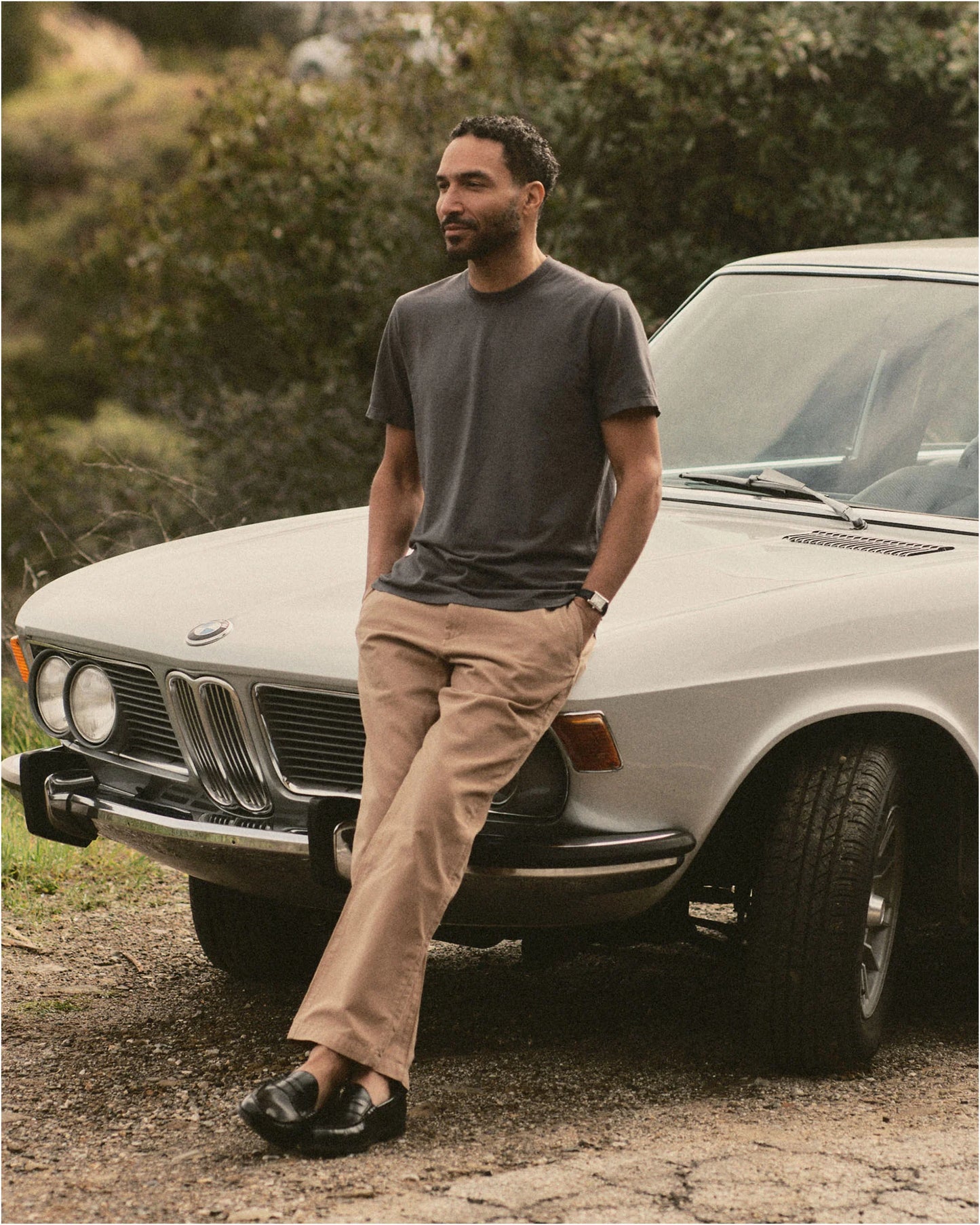 The Cotton Hemp Tee in Faded Black