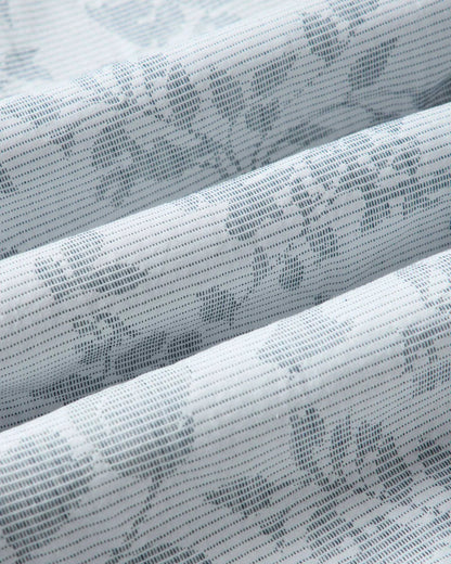 The Hawthorne Shirt in Sky Blue Floral Jacquard