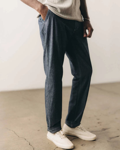 The Easy Pant in Washed Indigo Chambray
