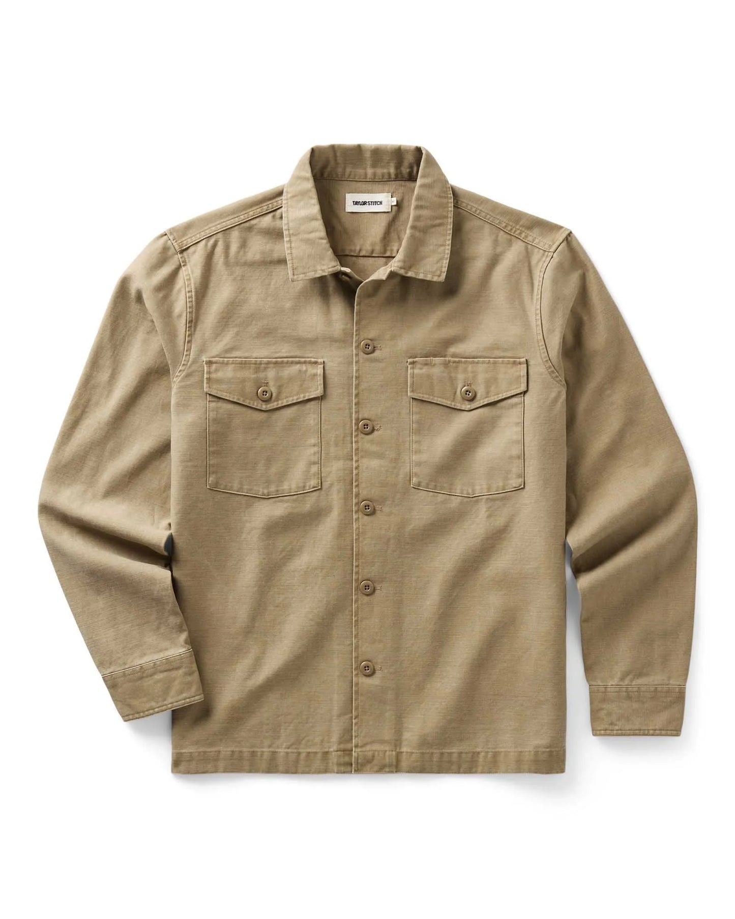 The Surplus Shirt in Field Khaki Reverse Sateen