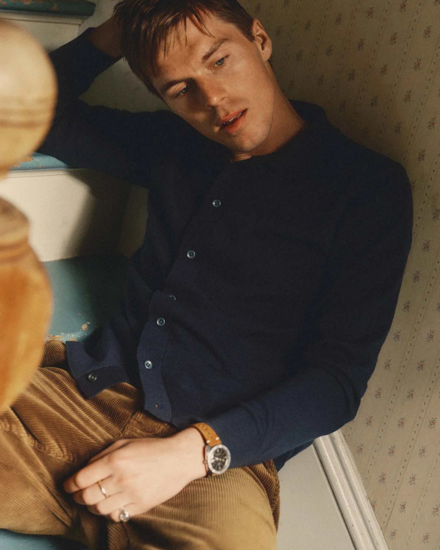 The Nichols Polo in Nocturne Cotton Cashmere