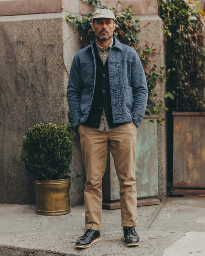 The Straight Foundation Pant in Organic Khaki