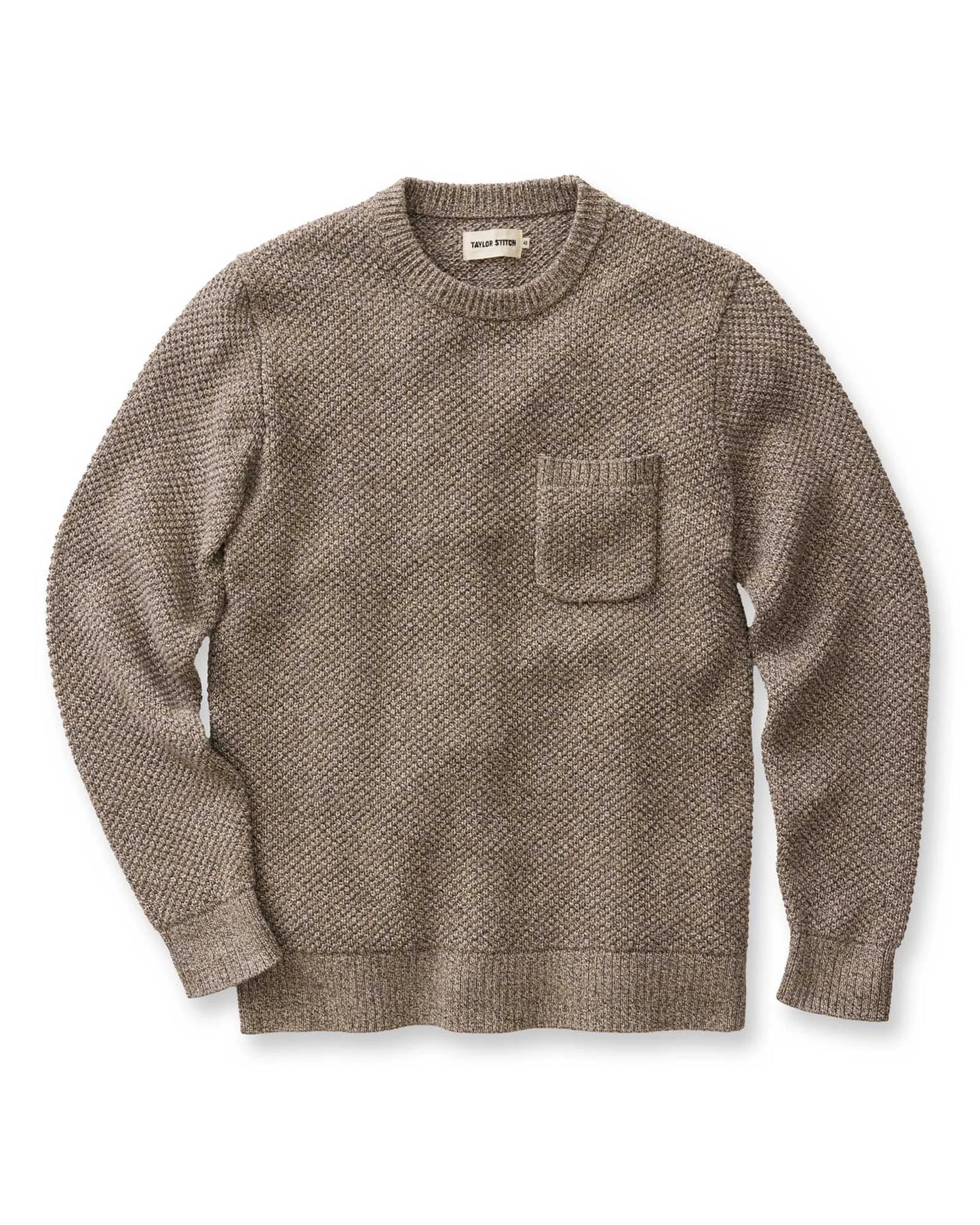 The Crawford Crew Sweater in Coffee Twist