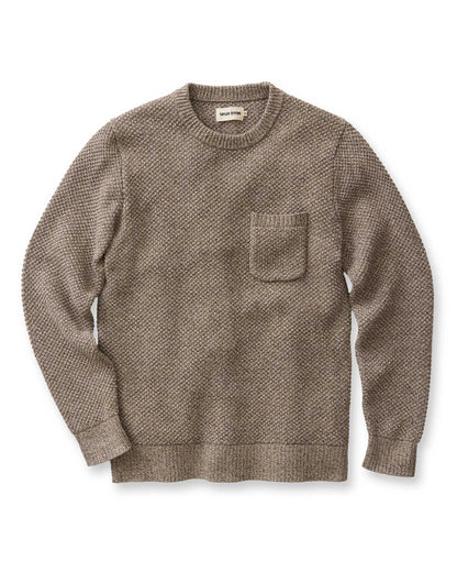 The Crawford Crew Sweater in Coffee Twist