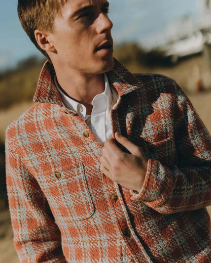 The Cutter Overshirt in Salmon Plaid