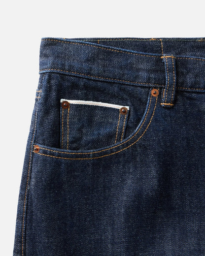 The Straight Jean in Rinsed Organic Selvedge