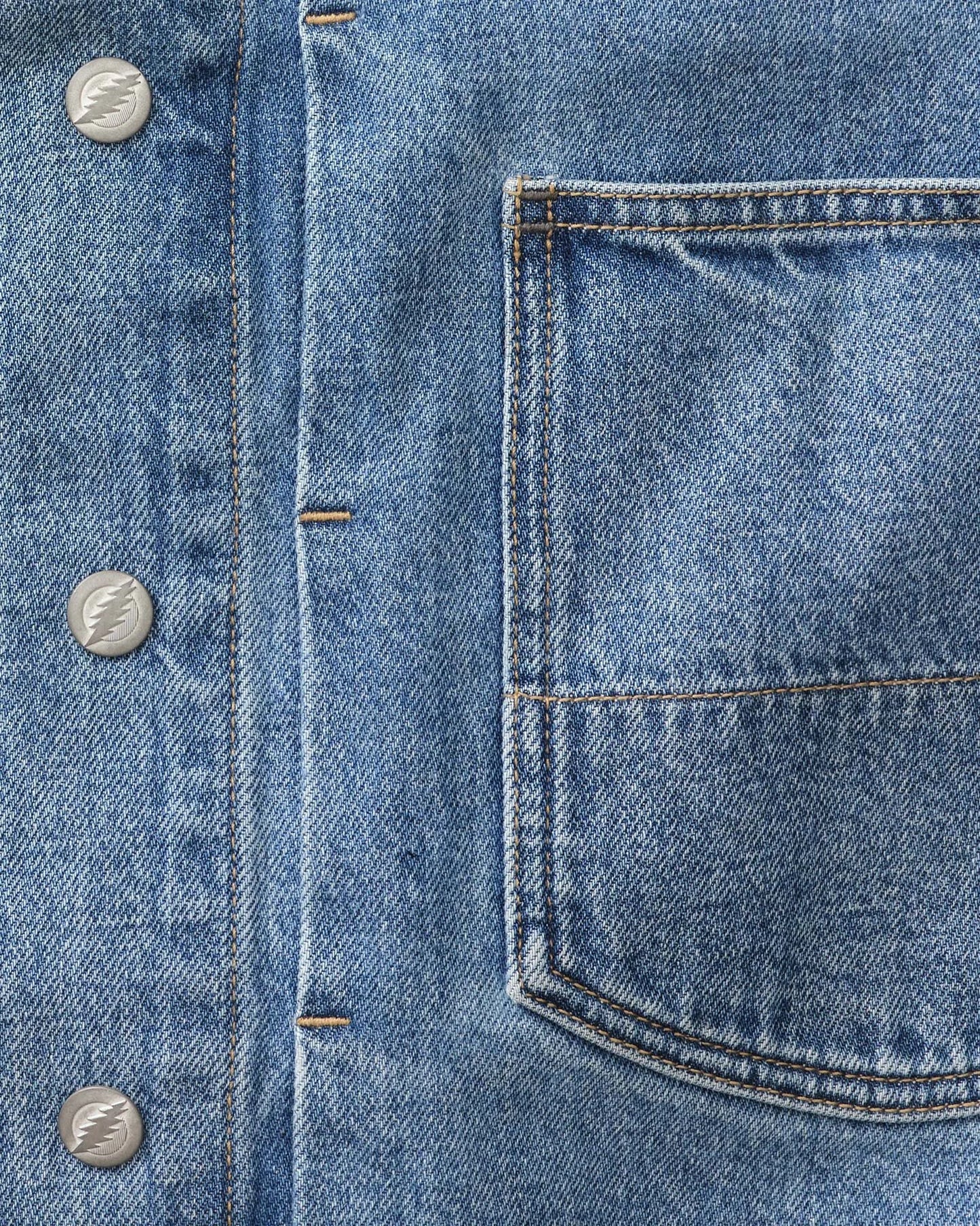 The Haight Jacket in Light Wash Hemp Denim