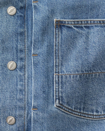The Haight Jacket in Light Wash Hemp Denim