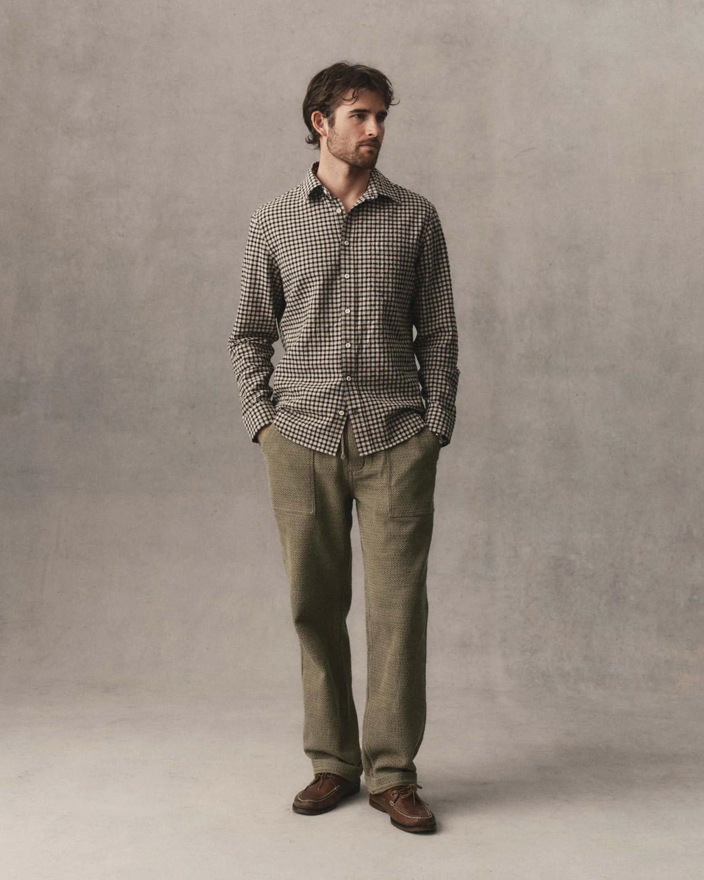 The Breakwater Pant in Cypress Sashiko