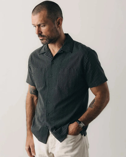 The Conrad Shirt in Pickstitch Stripe Dobby