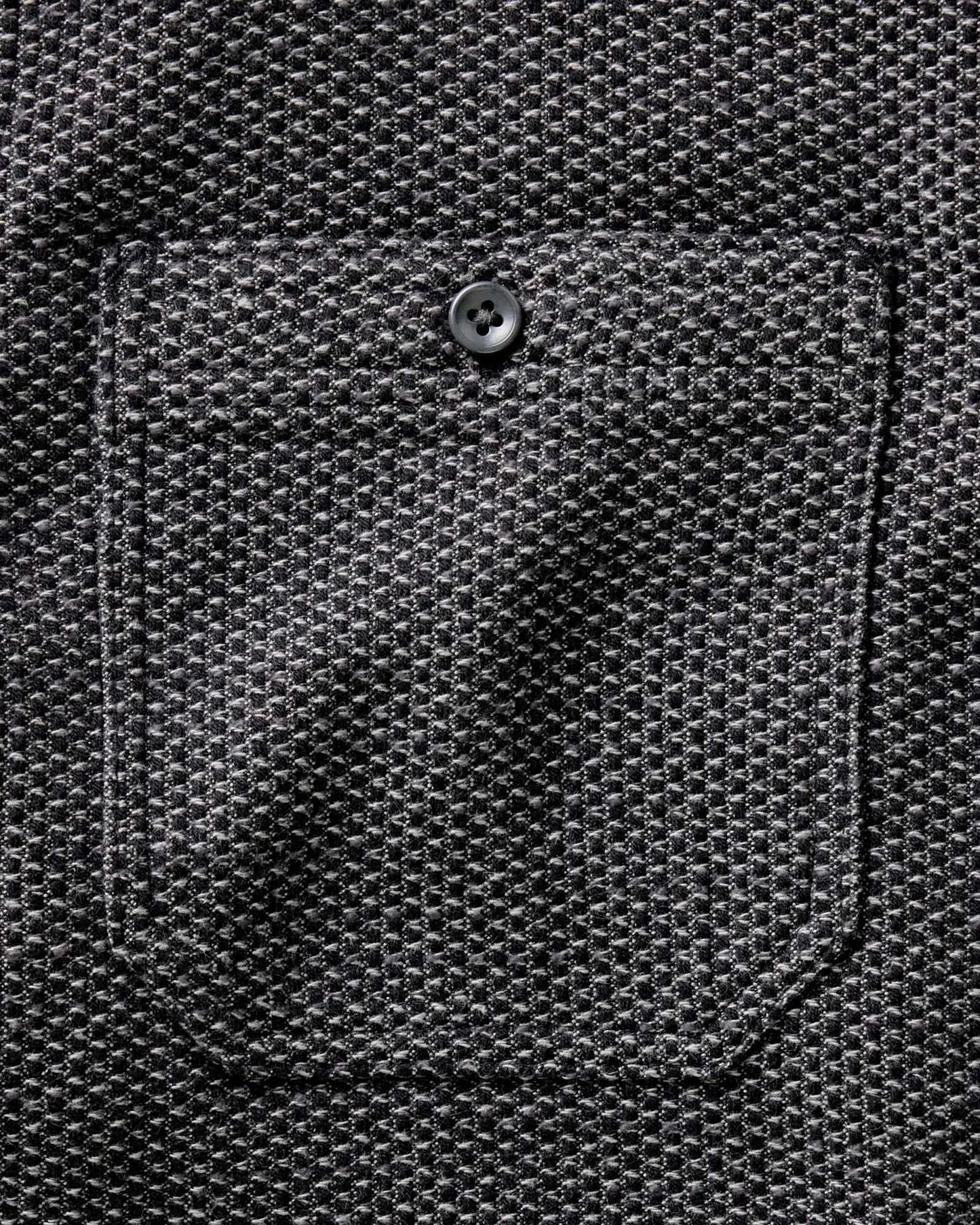 The Utility Shirt in Charcoal Sashiko