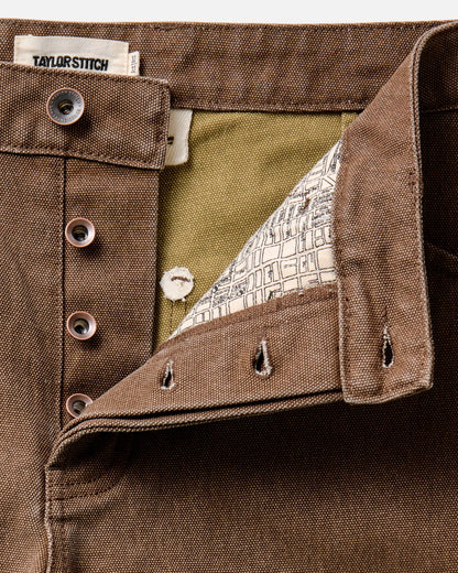 The Chore Pant in Aged Penny Chipped Canvas