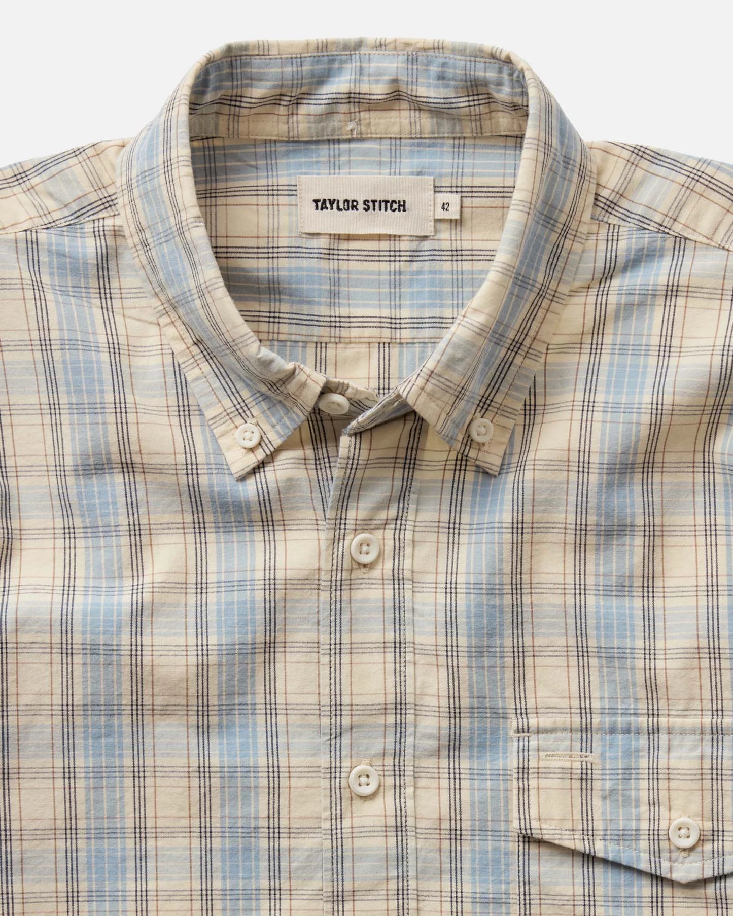 The Logan Popover in Blue Sky Plaid