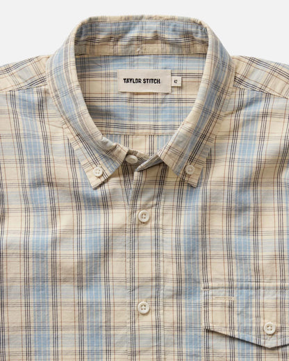 The Logan Popover in Blue Sky Plaid