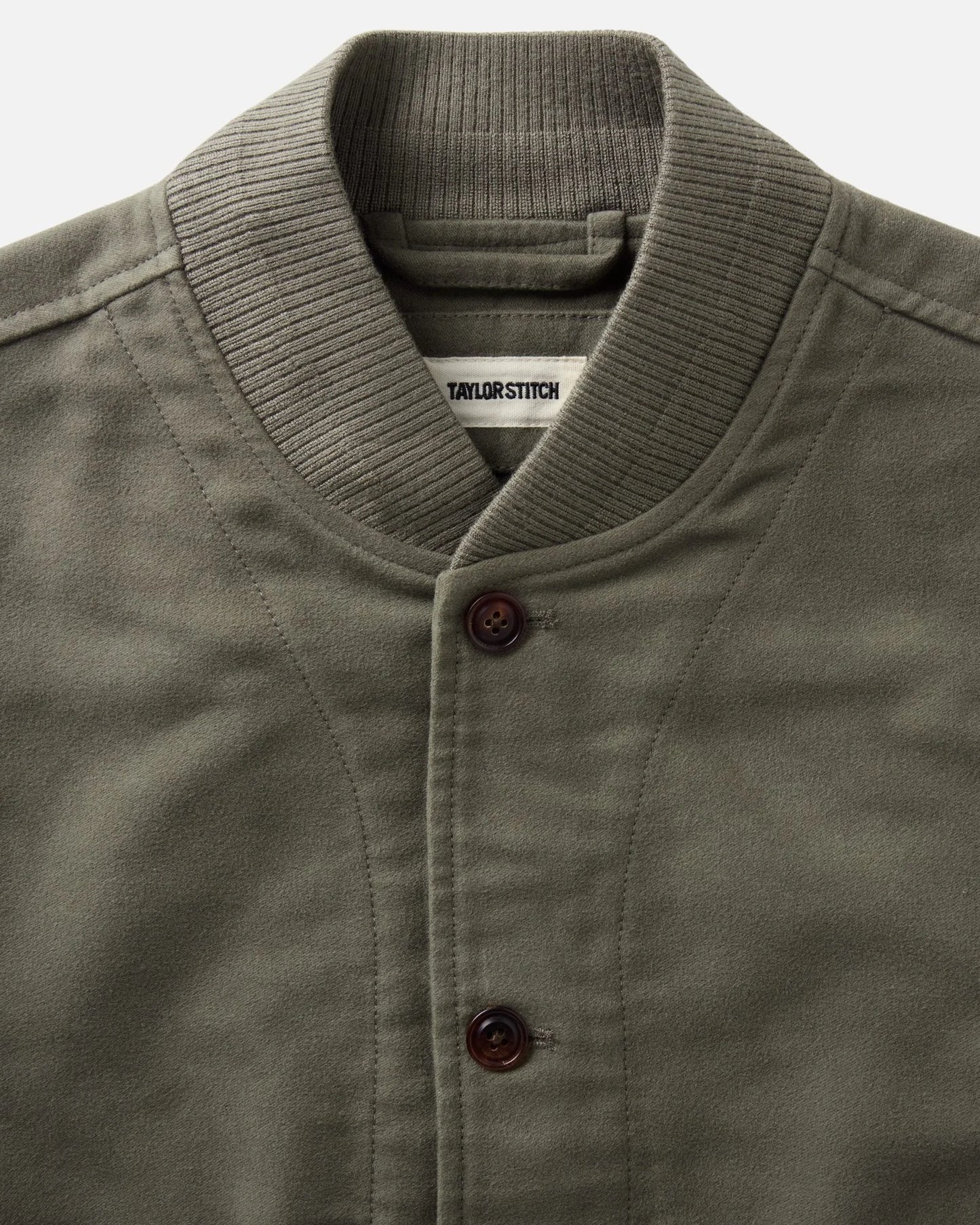 The Clark Bomber in Smoked Olive Moleskin