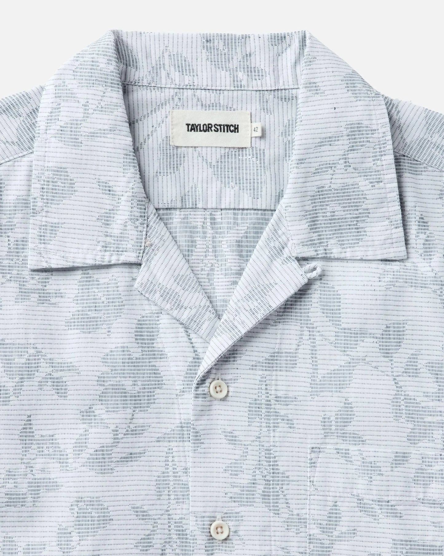 The Hawthorne Shirt in Sky Blue Floral Jacquard