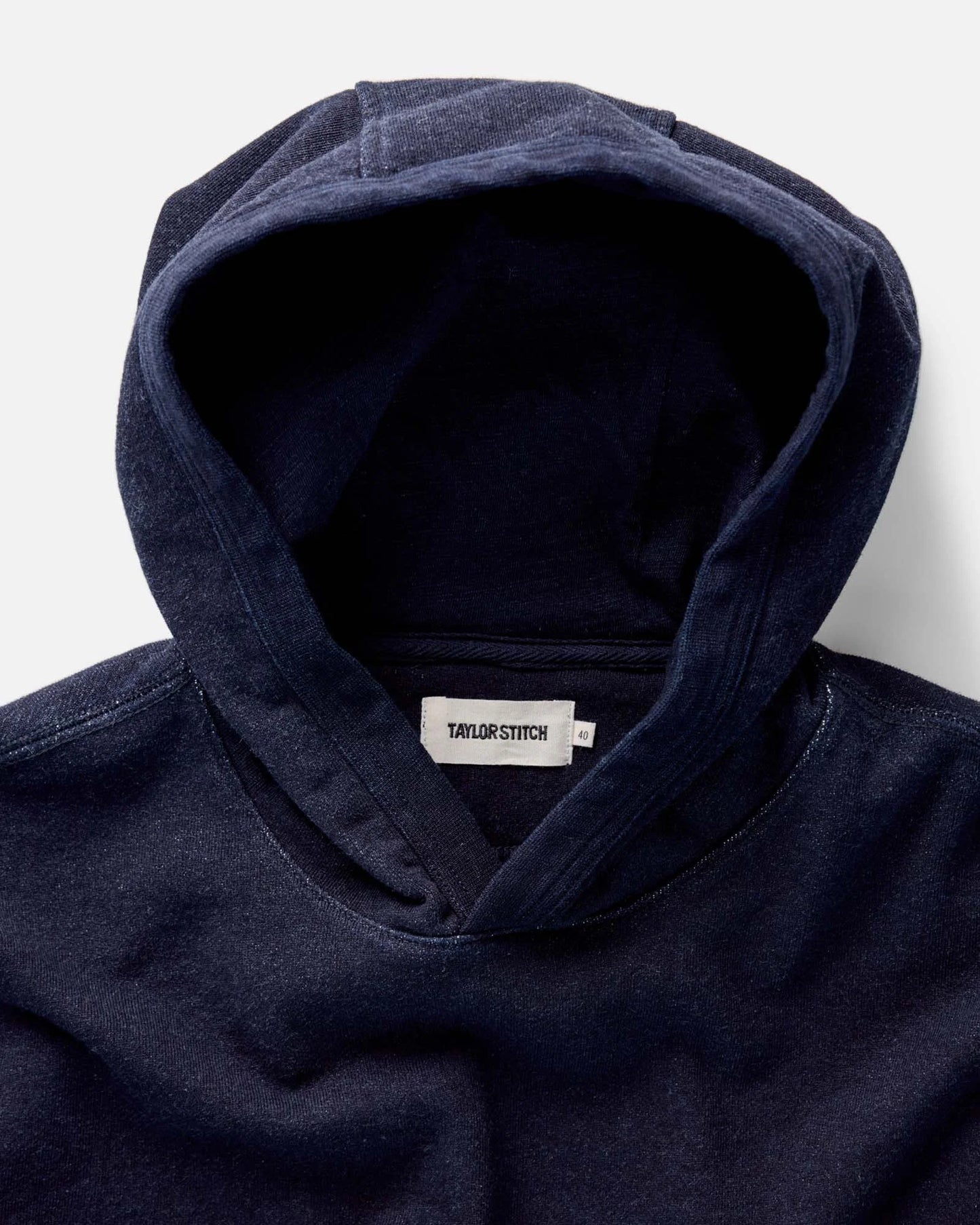The Sunset Hoodie in Rinsed Indigo Terry