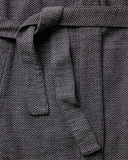 The Apres Robe in Charcoal Sashiko
