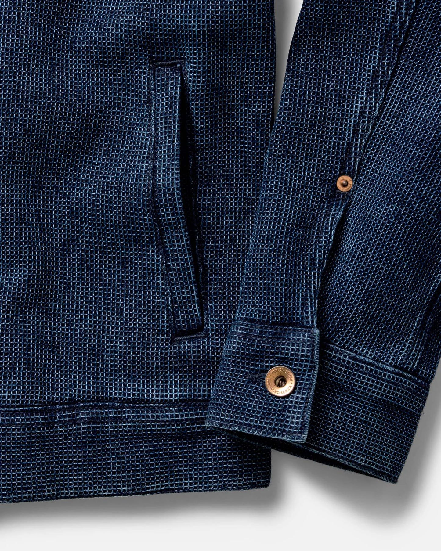 The Long Haul Jacket in Rinsed Indigo Waffle