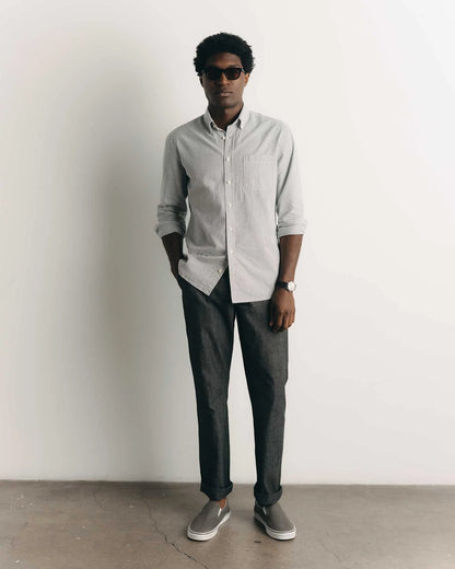 The Easy Pant in Black Indigo Chambray