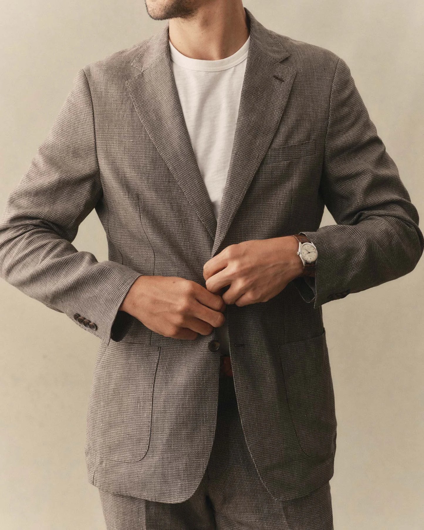 The Stevens Sportcoat in Morel Micro Check