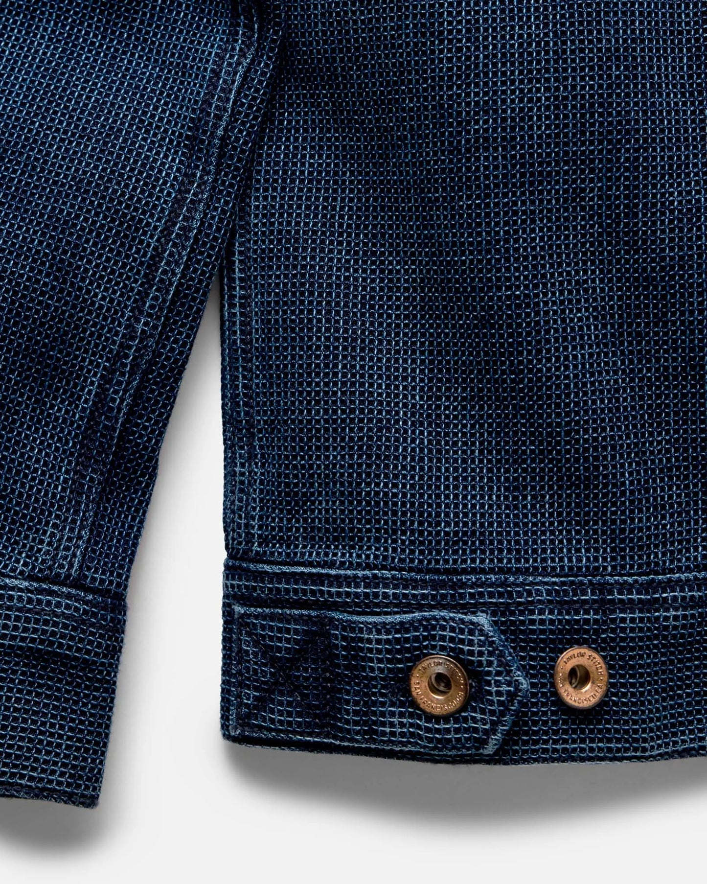The Long Haul Jacket in Rinsed Indigo Waffle