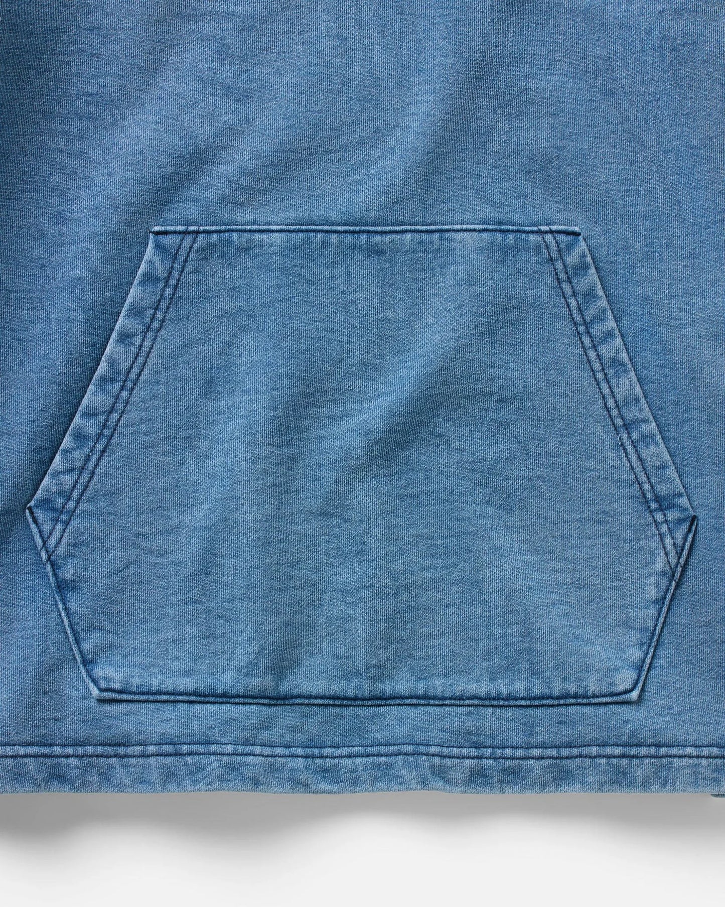 The Baja Pullover in Washed Indigo Terry