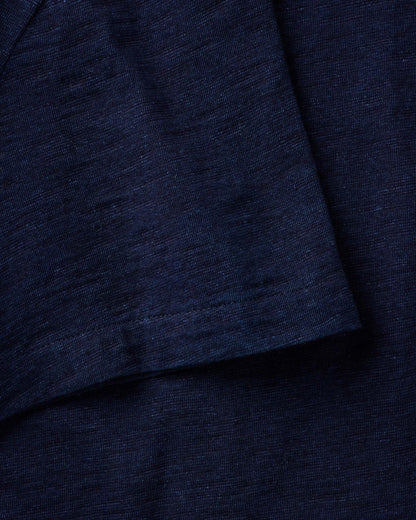 The Short Sleeve California in Rinsed Indigo Slub