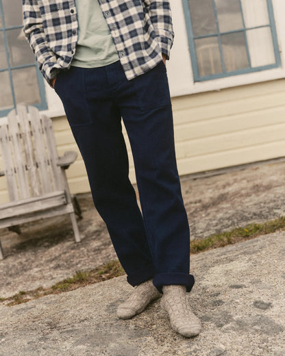 The Breakwater Pant in Rinsed Indigo Sashiko