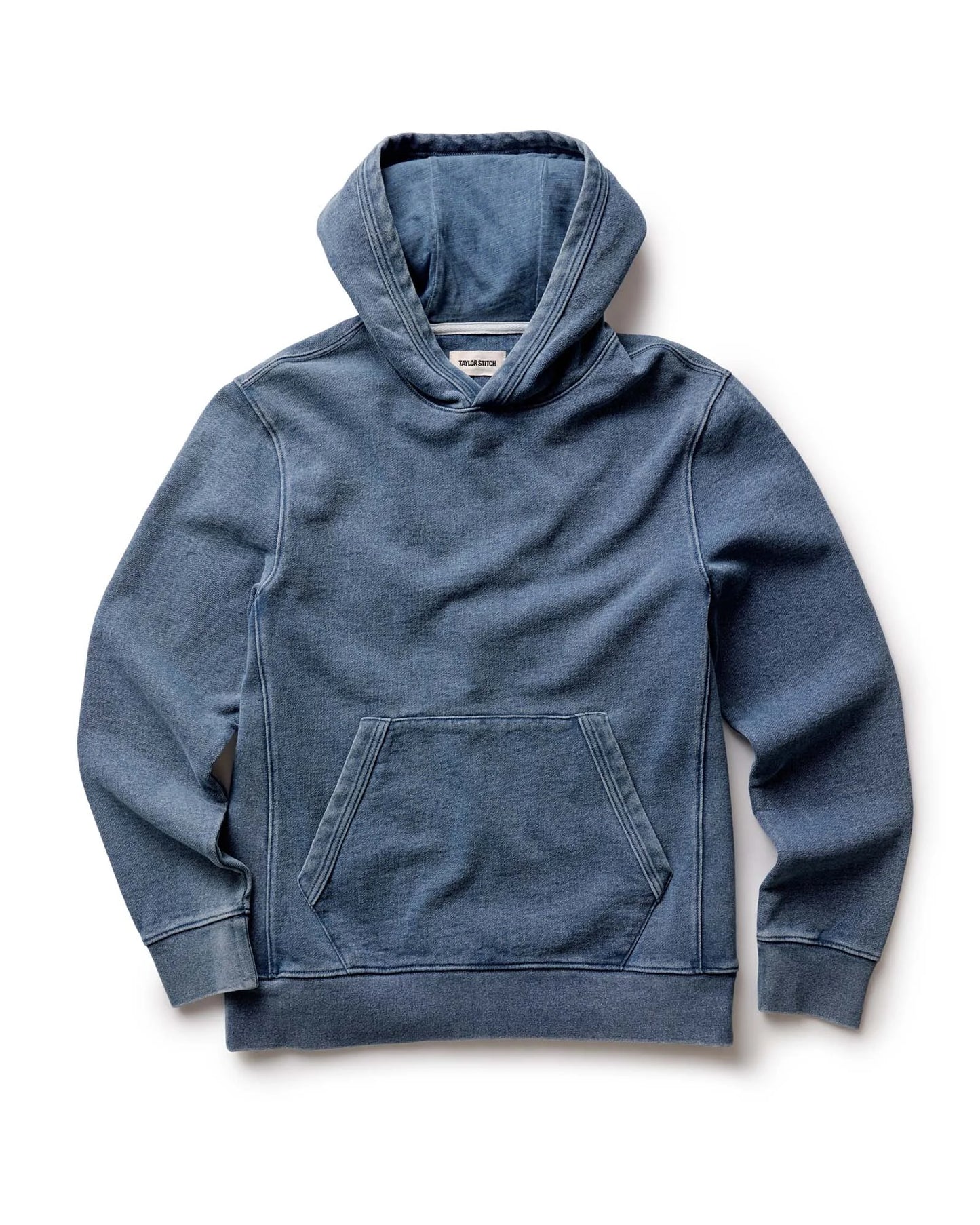 The Sunset Hoodie in Washed Indigo Terry