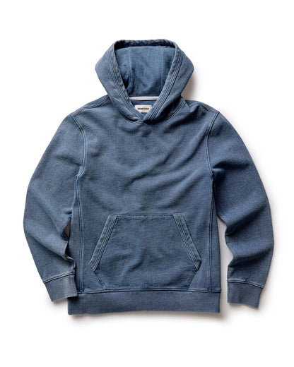 The Sunset Hoodie in Washed Indigo Terry
