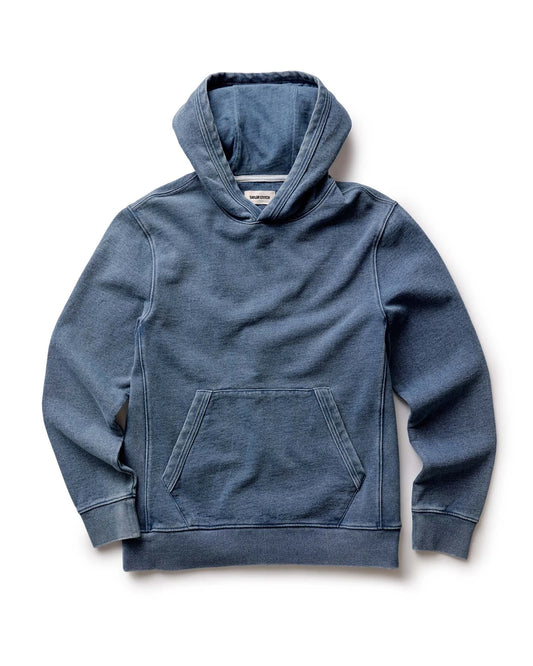 The Sunset Hoodie in Washed Indigo Terry