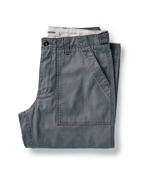 The Surplus Pant in Faded Black Reverse Sateen