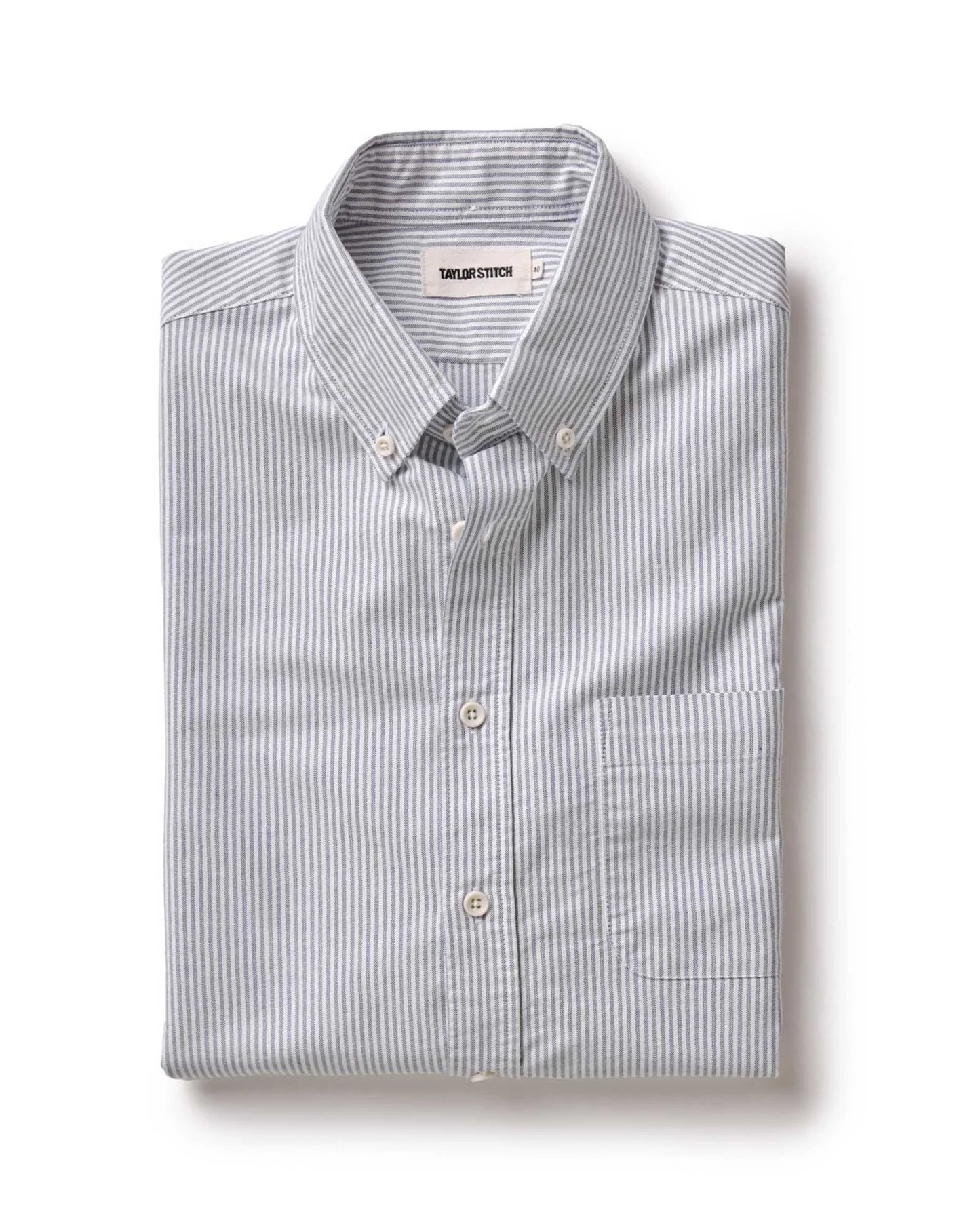 The Jack in Navy University Stripe Everyday Oxford