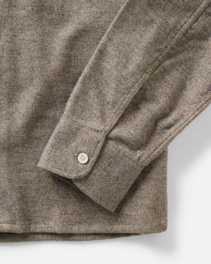 The Shore Shirt in Driftwood Portuguese Mouline Flannel