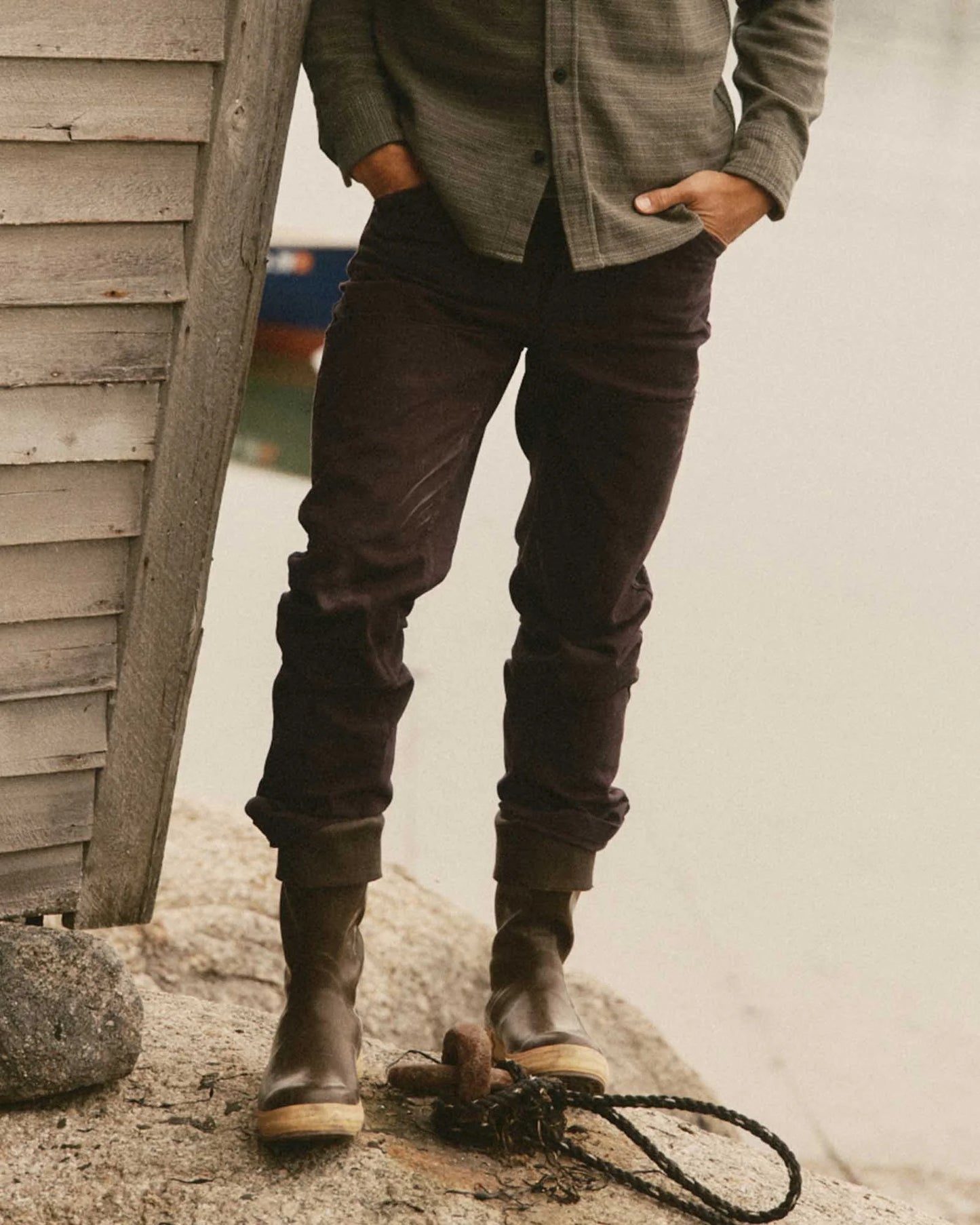 The Good Acre Chore Pant in Coffee Canvas