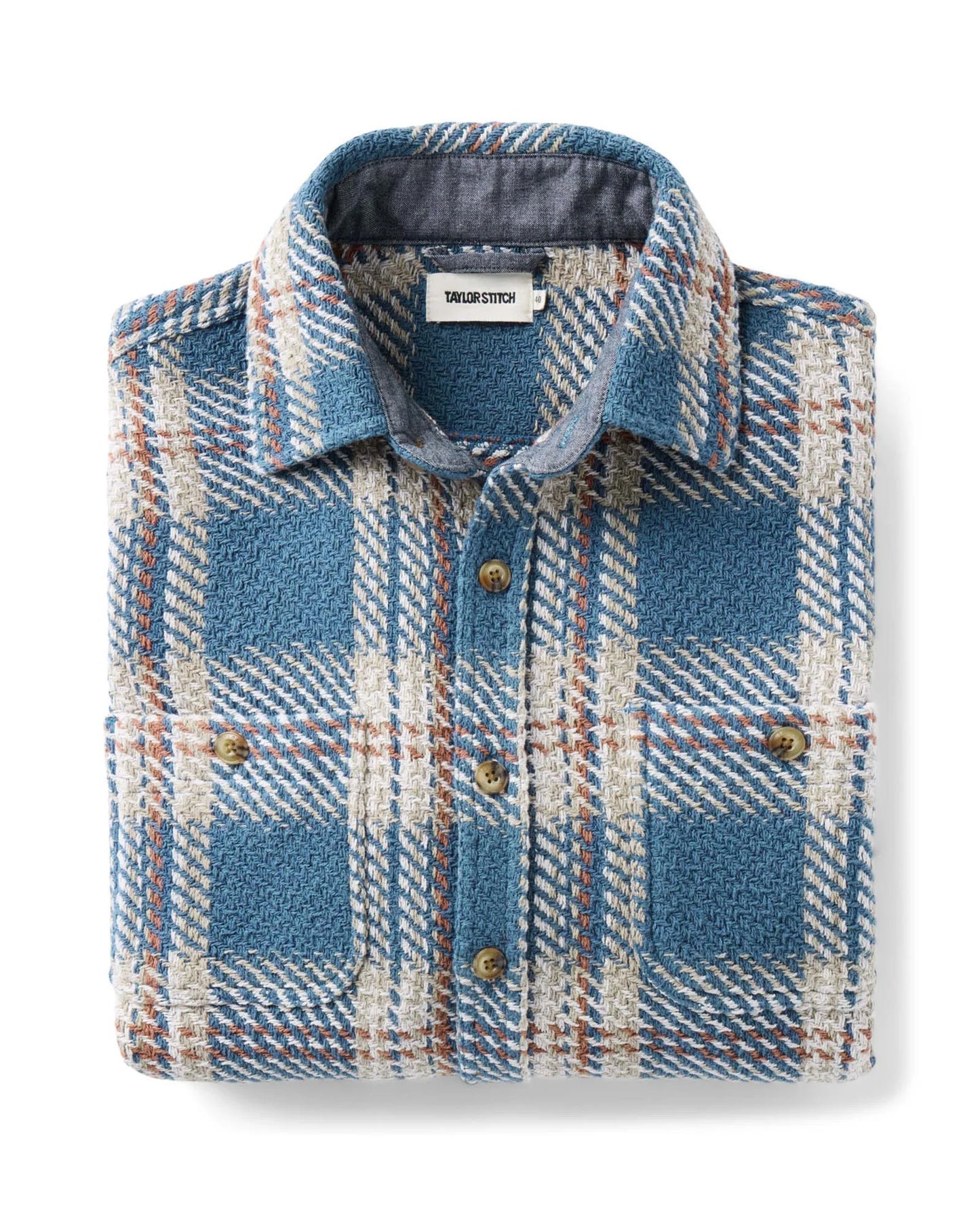 The Cutter Overshirt in Ocean Plaid