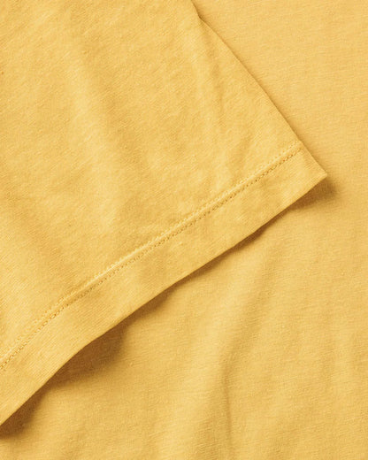 The Cotton Hemp Tee in Goldfinch