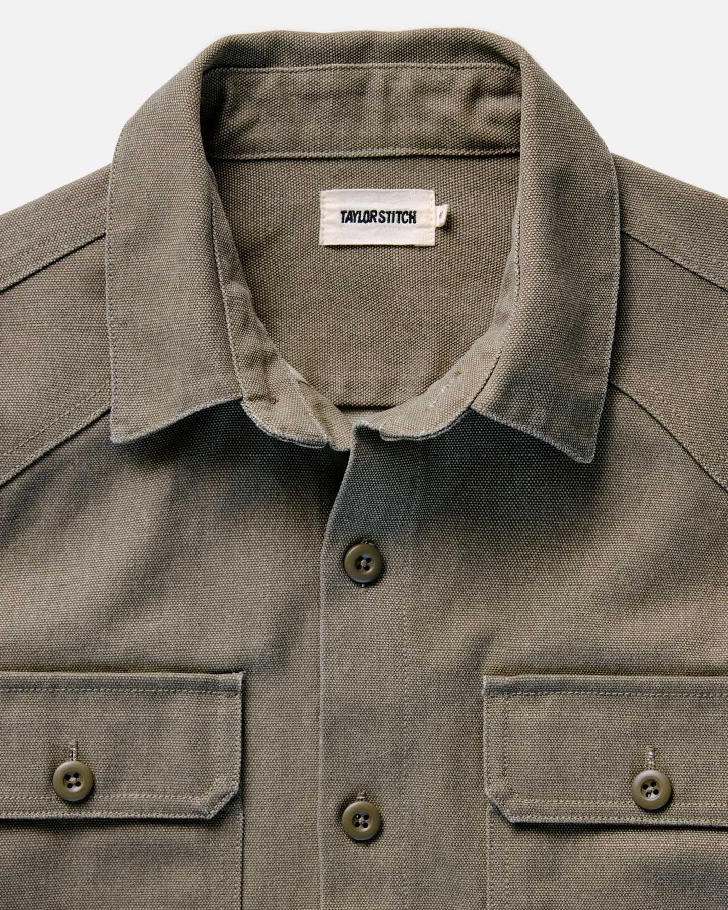 The Shop Shirt in Stone Chipped Canvas