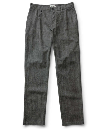 The Easy Pant in Black Indigo Chambray