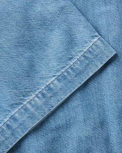 The Gulf Shirt in Washed Indigo Twill