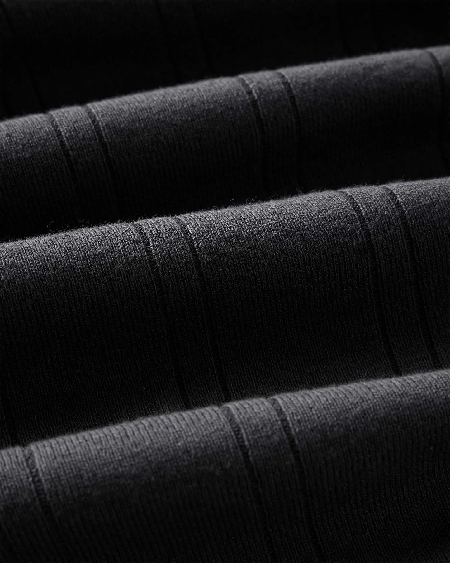 The Valencia Sweater Polo in Heather Coal Rib
