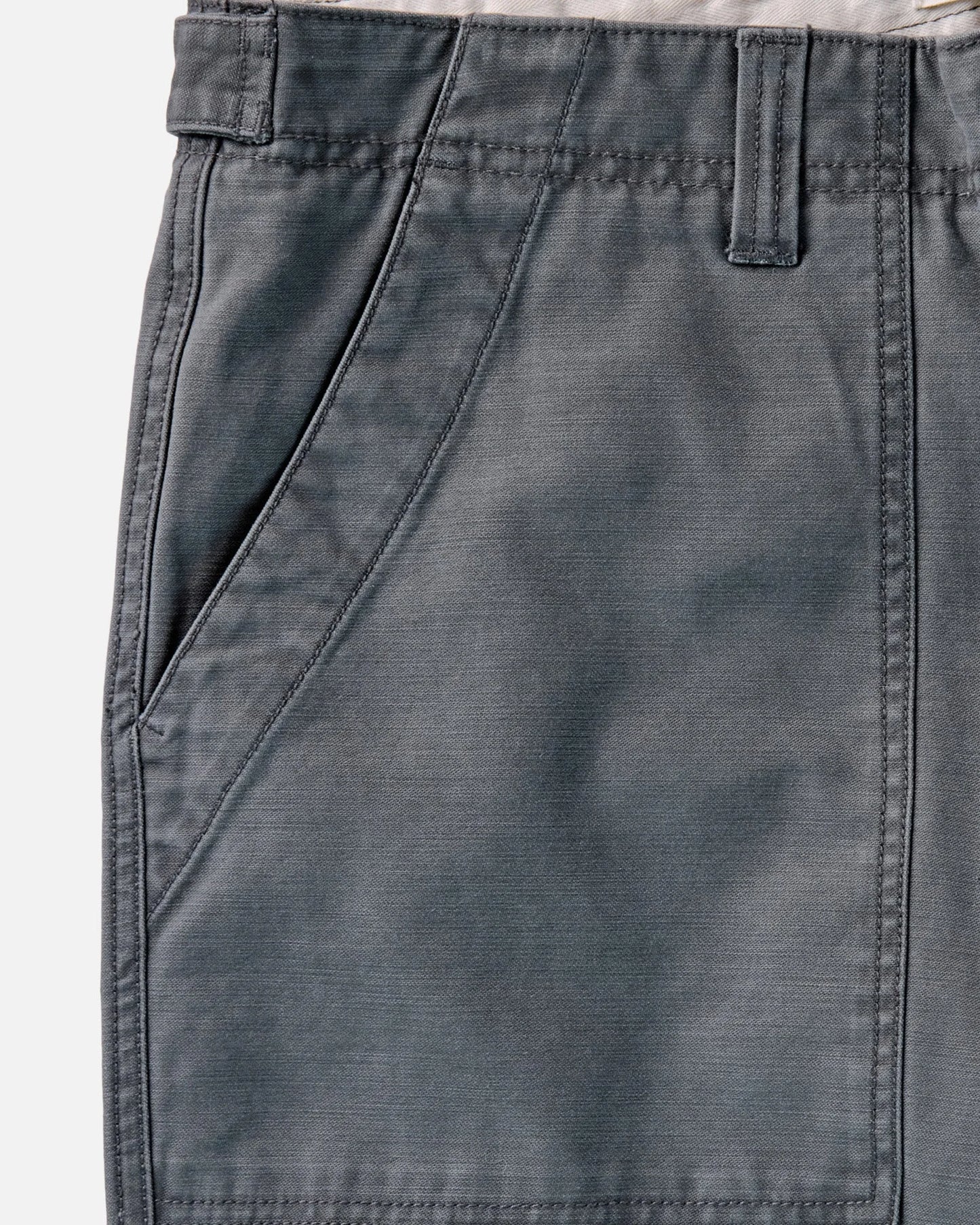 The Surplus Pant in Faded Black Reverse Sateen