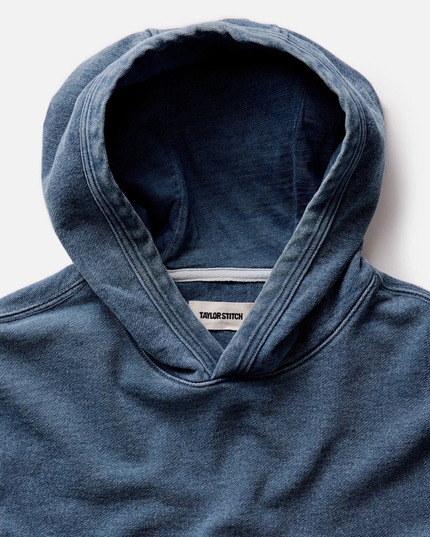 The Sunset Hoodie in Washed Indigo Terry